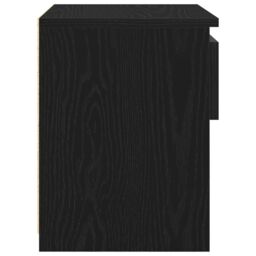 Berkfield Home Nightstands 2 pcs Black Oak 40x30x39 cm Made from Engineered Wood - Size: 40 x 30 x 39 cm - thumbnail 9