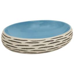 Berkfield Home Countertop Basin Multicolour Oval 59x40x15 cm Ceramic - Size: 59 x 40 x 15 cm