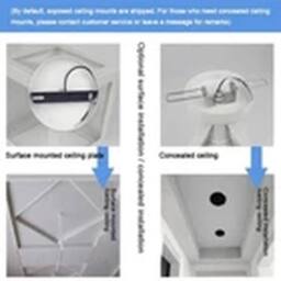 Havendro Grey Ceiling Chandelier Entrance Hallway Round Pendant Lamp - thumbnail 4