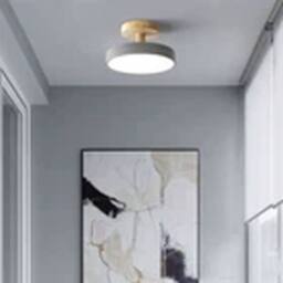 Havendro Grey Ceiling Chandelier Entrance Hallway Round Pendant Lamp - thumbnail 3
