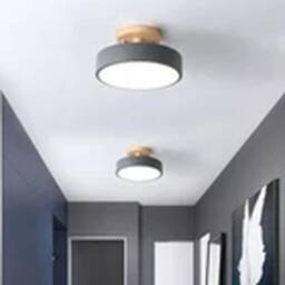 Havendro Grey Ceiling Chandelier Entrance Hallway Round Pendant Lamp - thumbnail 2