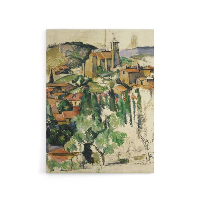 "Artery8 Paul Cezanne The Village Of Gardanne Canvas Wall Art Print - Size: W18"" x H24""" - image 1