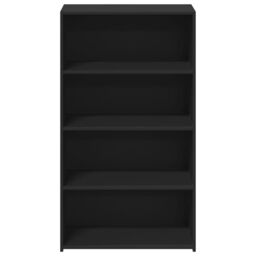 Berkfield Home Highboard Black 70x41x124 cm Engineered Wood - Size: 70 x 41 x 124 cm - thumbnail 4