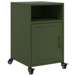 Berkfield Home Bedside Cabinets 2 pcs Olive Green 36x39x59 cm Steel - Size: 36 x 39 x 59 cm - thumbnail 6