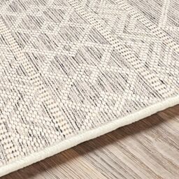 Livabliss Hygge-Hand Woven Charcoal White Wool Global Living Dining Bedroom Rug in Grey - Size: 80 cm x 250 cm - thumbnail 7