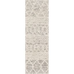 Livabliss Hygge-Hand Woven Charcoal White Wool Global Living Dining Bedroom Rug in Grey - Size: 80 cm x 250 cm - thumbnail 2