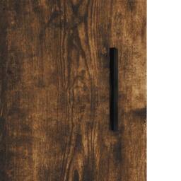 Berkfield Home Highboard Smoked Oak 34.5x34x180 cm Engineered Wood in Brown - thumbnail 9