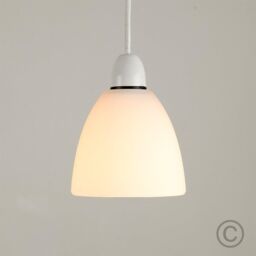 ValueLights Set of 3 White Ceiling Pendant Shades - thumbnail 3