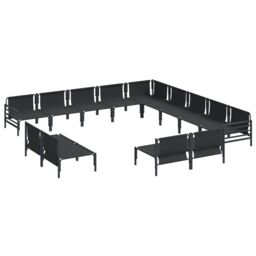 Berkfield Home Garden Sofa Set 13 pcs Anthracite Steel - thumbnail 8