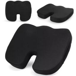 SPETLEK Premium Memory Foam Seat Cushion Comfort Pad for Home or Office Black - Size: 100 cm x 190 cm - thumbnail 5