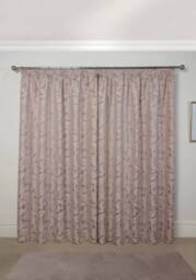 New Edge Blinds Cavendish Lined Pencil Pleat Curtains in Pink - Size: 168 cm width x 137 cm drop - thumbnail 3