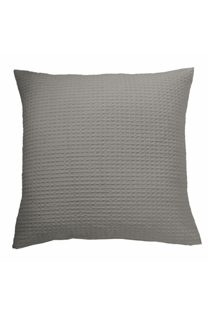 Murmur 'Lida' Square Cotton Pillowcase Pairs in Grey - Size: Standard Pillow Case - image 1