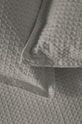 Murmur 'Lida' Square Cotton Pillowcase Pairs in Grey - Size: Standard Pillow Case - thumbnail 4