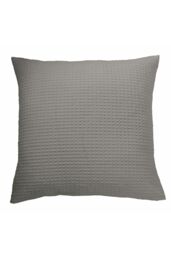 Murmur 'Lida' Square Cotton Pillowcase Pairs in Grey - Size: Standard Pillow Case