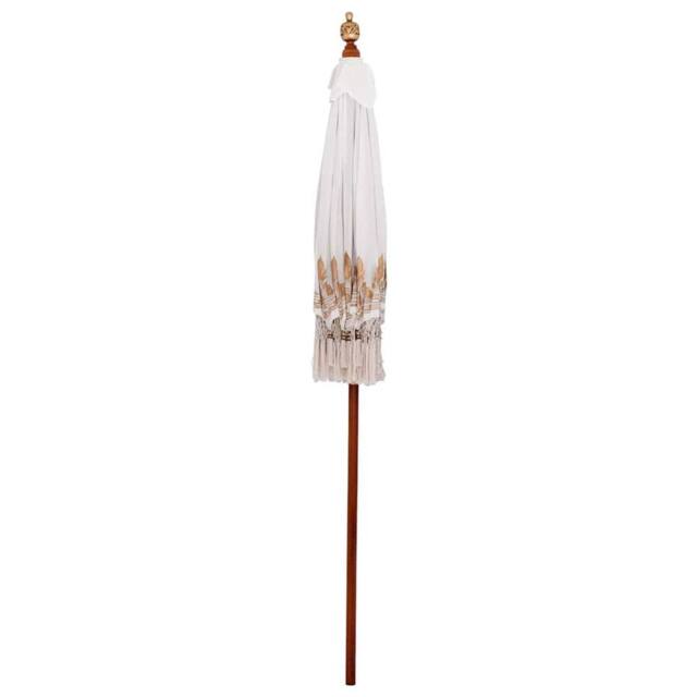 Berkfield Home Manual Cream 180-190 cm Cotton fabrics & Wood & Bamboo - image 1