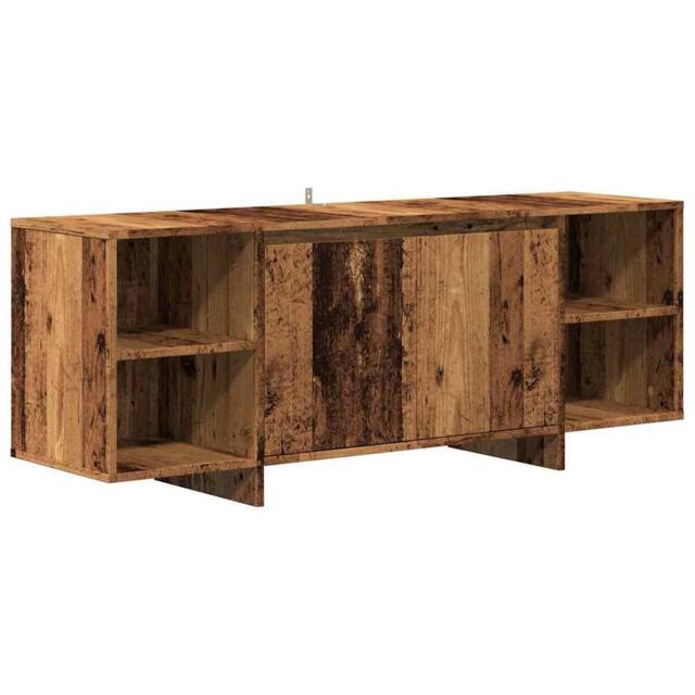 Berkfield Home TV Cabinet Old Wood 130x35x50 cm Engineered Wood in Brown - Size: 130 x 35 x 50 cm - image 1