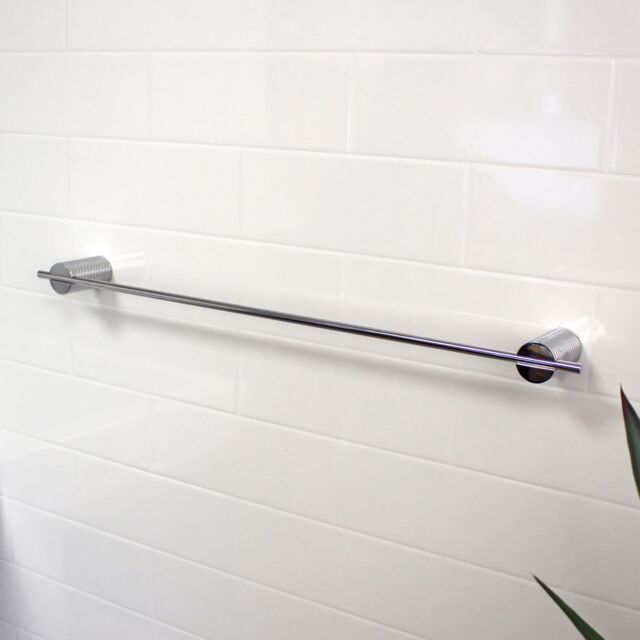 Showerdrape Vitality 500mm Chrome Stainless Steel Wall Mounted Towel Rail in Metallic Silver - image 1