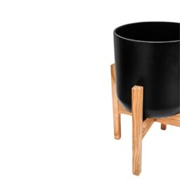 Ivyline Lisbon Pot & Stand Anthracite D26cm in Black - thumbnail 5