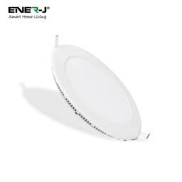 ENER-J 18W Recessed Round LED Mini Panel 220mm diameter (Hole Size 205mm), CE Driver, 90 Lm/Watt, RA 80, 6000K (PACK OF 4) - thumbnail 2