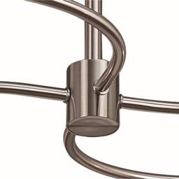 Netlighting Sphere Semi Flush 4 Light G9 Satin Nickel in Grey - thumbnail 3