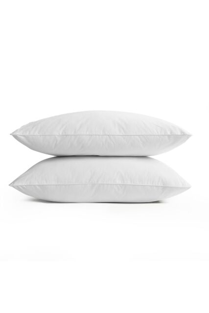 CHRISTY Classic Filled Hollowfibre Medium Firm Pillow Pair in White - image 1