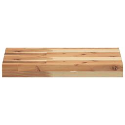 Berkfield Home Floating Shelves 2 pcs 40x30x4 cm Oil Finished Solid Wood Acacia in Brown - Size: 40 x 30 x 4 cm - thumbnail 4