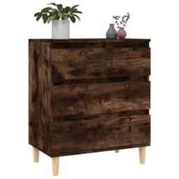 Berkfield Home Sideboard Smoked Oak 60x35x70 cm Engineered Wood in Brown - Size: 60 x 35 x 70 cm - thumbnail 4