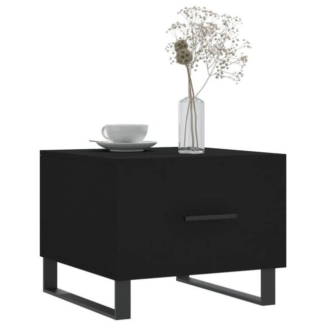 Berkfield Home Decorative Coffee Tables 2 pcs Black 50x50x40 cm Engineered Wood - Size: 50 x 50 x 40 cm - image 1