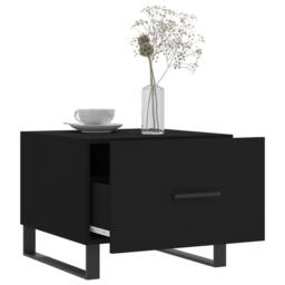 Berkfield Home Decorative Coffee Tables 2 pcs Black 50x50x40 cm Engineered Wood - Size: 50 x 50 x 40 cm - thumbnail 4