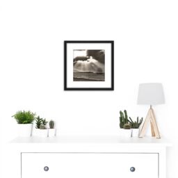 Artery8 Rattar Wind Bound Lerwick Clipper Ship Maella Photo 8X8 Inch Square Wooden Framed Wall Art Print Picture with Mount in Black - thumbnail 2