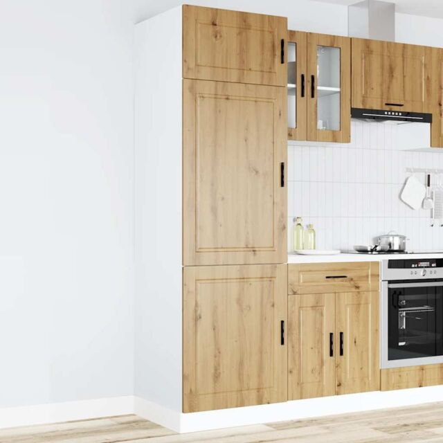 "Berkfield Home Kitchen Cupboard ""Porto"" Artisan Oak Engineered Wood in Brown" - image 1