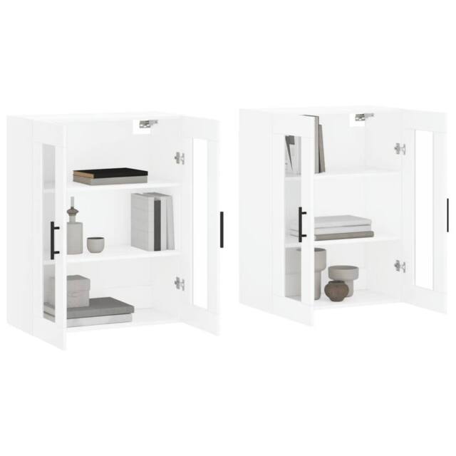 Berkfield Home Wall Mounted Cabinets 2 pcs White Engineered Wood - image 1