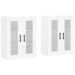 Berkfield Home Wall Mounted Cabinets 2 pcs White Engineered Wood - thumbnail 3