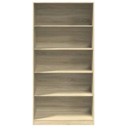 Berkfield Home Wardrobe Sonoma Oak 100x50x200 cm Engineered Wood in Brown - Size: 100 x 50 x 200 cm - thumbnail 4