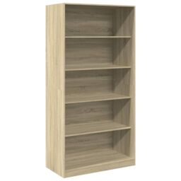 Berkfield Home Wardrobe Sonoma Oak 100x50x200 cm Engineered Wood in Brown - Size: 100 x 50 x 200 cm - thumbnail 2