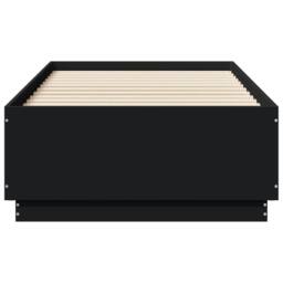 Berkfield Home Bed Frame with LED without Mattress Black 75x190 cm Small Single - thumbnail 6