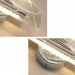 COMELY 12W Creative Spiral Design Silver Wall Lights, 3 Lighting Colours - thumbnail 9