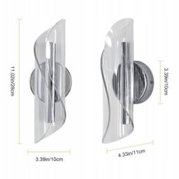 COMELY 12W Creative Spiral Design Silver Wall Lights, 3 Lighting Colours - thumbnail 8