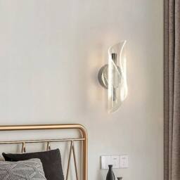 COMELY 12W Creative Spiral Design Silver Wall Lights, 3 Lighting Colours - thumbnail 4