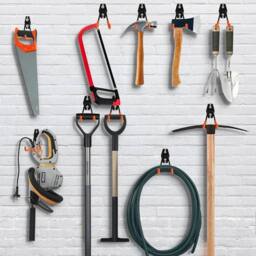 Kelvenix 12PCS Heavy Duty Steel Garage Storage Utility Wall Hanger in Orange - thumbnail 1