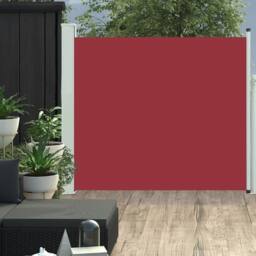 Berkfield Home Patio Retractable Side Awning 100x300 cm Red - thumbnail 1