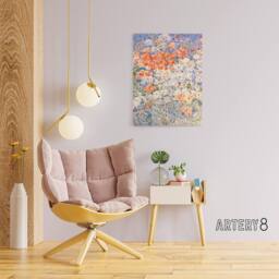 "Artery8 The Island Garden Spring Flowers Hassam Canvas Wall Art Print - Size: W12"" x H16""" - thumbnail 3