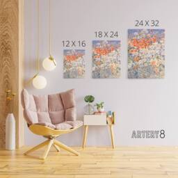 "Artery8 The Island Garden Spring Flowers Hassam Canvas Wall Art Print - Size: W12"" x H16""" - thumbnail 4