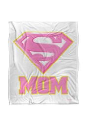 Warner Brothers Superman Logo Officially Licensed Silky Touch Super Soft Throw Blanket 152 x 127 cm in White - thumbnail 1