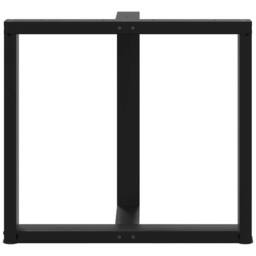 Berkfield Home Dining Table Legs T-Shaped¬†2 pcs Black 80x35x(72-73) cm Steel - thumbnail 6