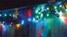 Xmas Haus Cluster Lights Black Rubber IP65 RGB 5M