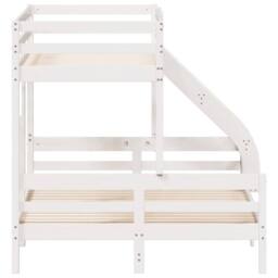 Berkfield Home Bunk Bed without Mattress 90x200/140x200 cm White Solid Wood - thumbnail 5