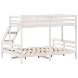 Berkfield Home Bunk Bed without Mattress 90x200/140x200 cm White Solid Wood - thumbnail 6