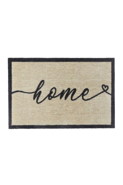 My Mat Nylon Indoor Pattern My Home 3 in Black - Size: 50 cm x 75 cm - image 1