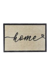 My Mat Nylon Indoor Pattern My Home 3 in Black - Size: 50 cm x 75 cm - thumbnail 1